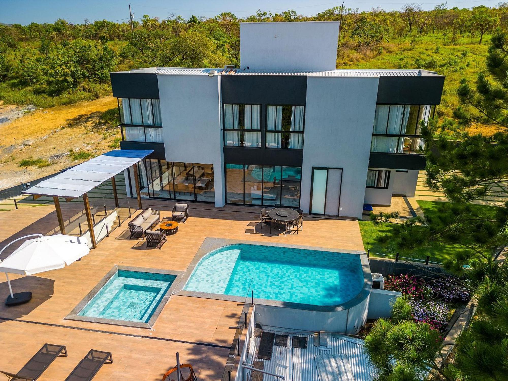 Pousada Com Piscina, Jacuzzi E Com Vista Em Capitolio - Casa Decore エクステリア 写真